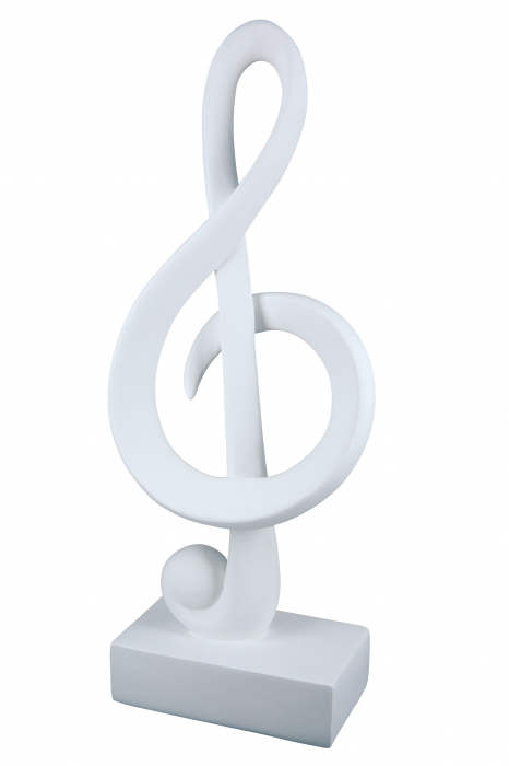 Decoratiune Clef, Rasina, Alb, 15x39x8.5 cm [4]