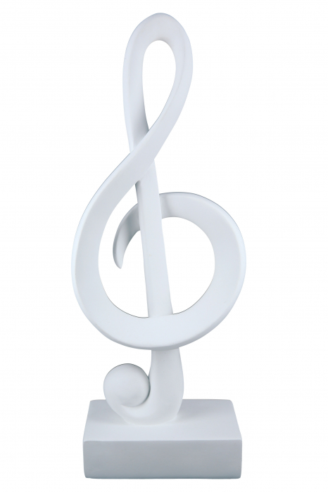 Decoratiune Clef, Rasina, Alb, 15x39x8.5 cm [3]