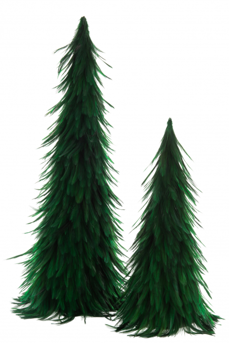 Decoratiune con, Pene, Verde, 30x30x60 cm [2]