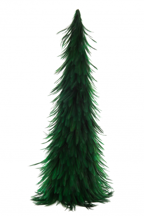 Decoratiune con, Pene, Verde, 30x30x60 cm Jolipa