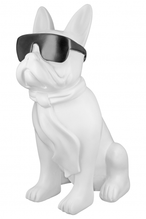 Decoratiune Cool Dog, Rasina, Alb/Negru, 18x35x22 cm [4]