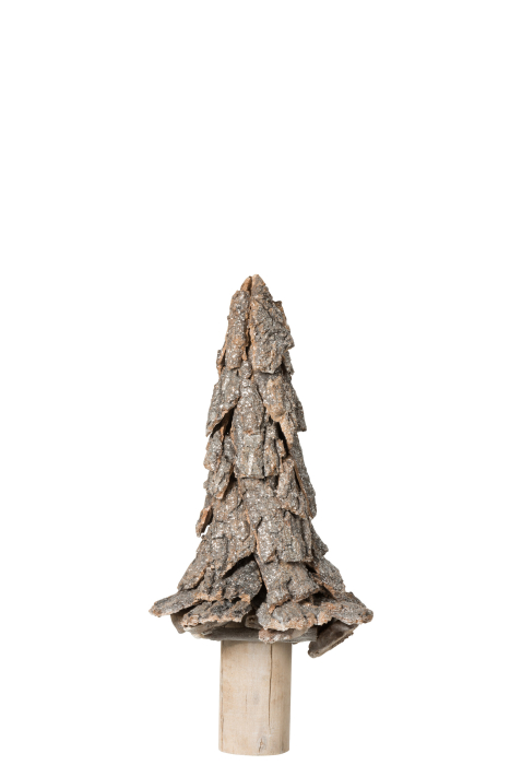 Decoratiune Copac, Lemn, Gri, 17x17x40 cm [1]