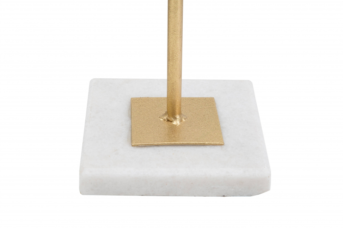 Decoratiune Cube, Fier/Marmura, Auriu/Alb, 52,5x16x18 cm [3]