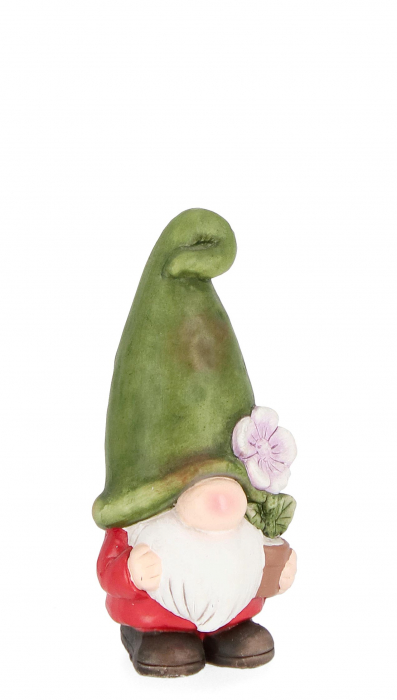 Decoratiune pentru gradina Blossom Gnome, Multicolor, Compozit, 18.5 cm image12