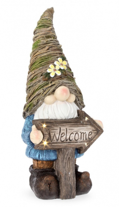 Decoratiune de Gradina, Hansel Gnome, Welcome H61,5 Led [1]
