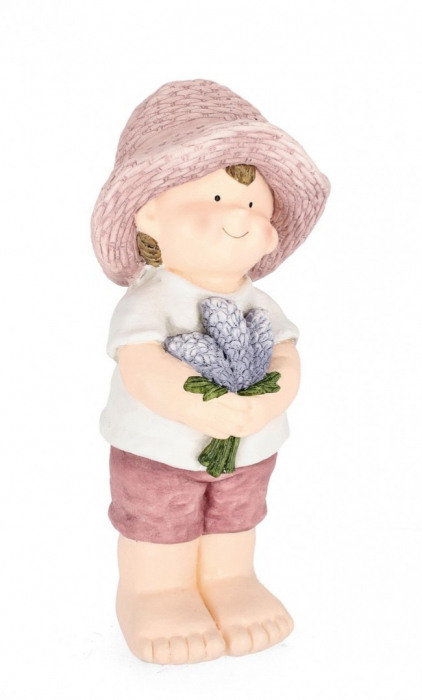 Decoratiune de Gradina, Justy Boy cu Lavanda 19X42H [1]
