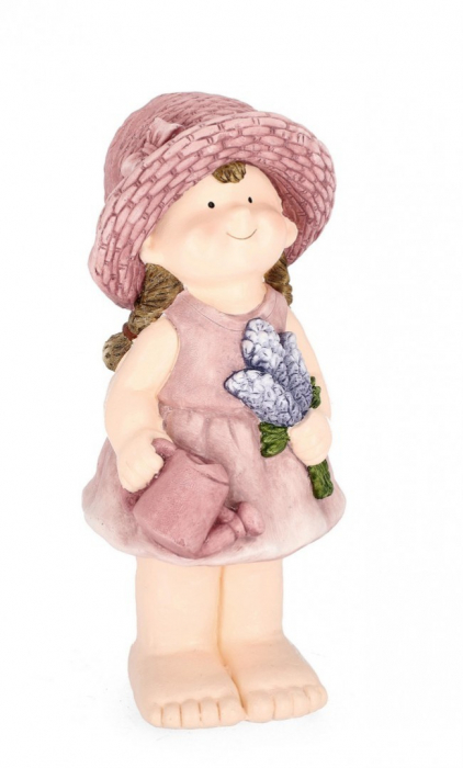 Decoratiune de Gradina, Justy Girl cu Lavanda 19X42H [1]