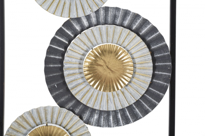 Decoratiune de perete Art, fier, multicolor, 31X2X90 cm [3]