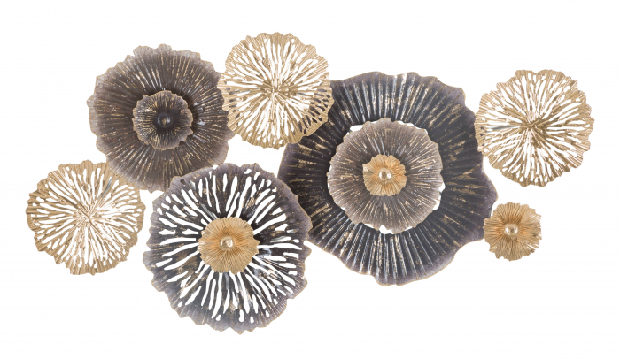Decoratiune de perete Browny - B -, Fier, Multicolor, 51x96,5x5.7 cm [5]