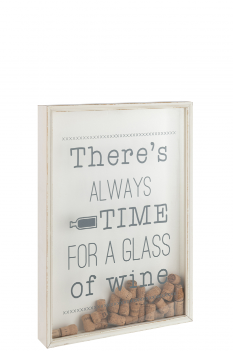 Decoratiune de perete Corks English, Lemn, Negru, 46x8x65 cm [2]