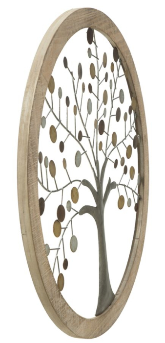Decoratiune de perete cu oglinda Arborele Vietii, 59x1,80 cm [2]