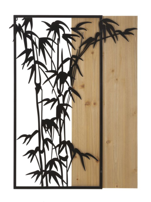Decoratiune de perete din bambus 58x2x80 cm [1]