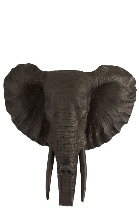 Decoratiune de perete Elephant, Rasina, Maro, 41.5x27x43 cm [1]