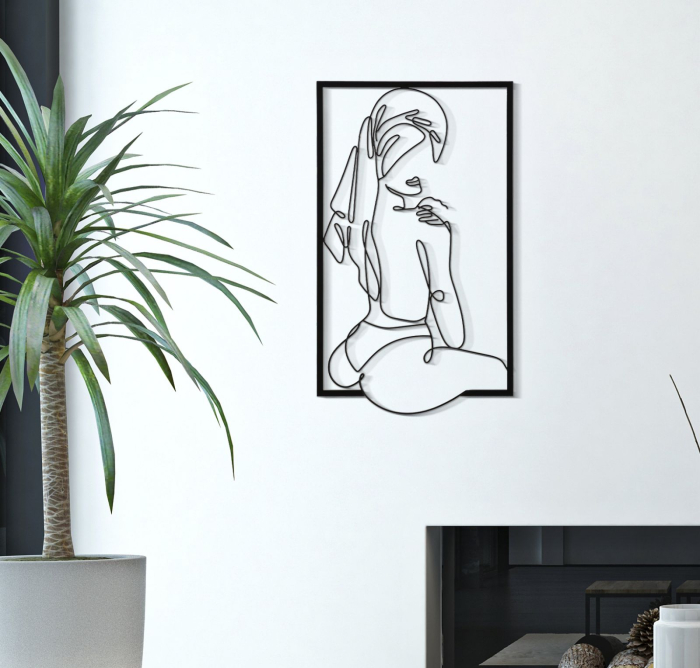 Decoratiune de perete femeie cm 40x1,3x70 [5]