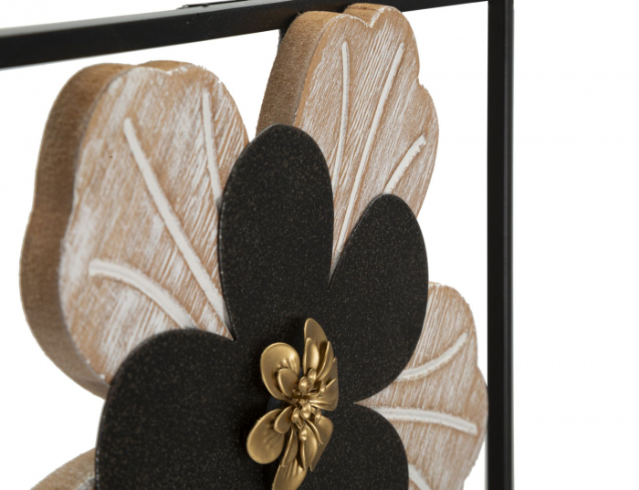  Decoratiune de perete, Fier/Lemn Divaker -A- 27X2,5X70 cm [3]