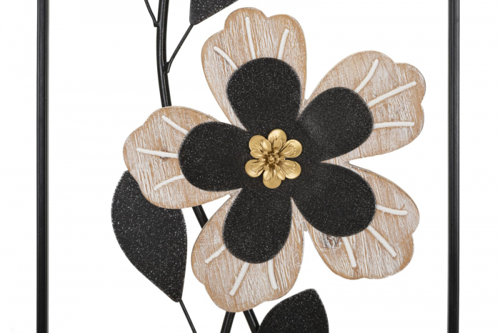  Decoratiune de perete, Fier/Lemn Divaker -A- 27X2,5X70 cm [2]