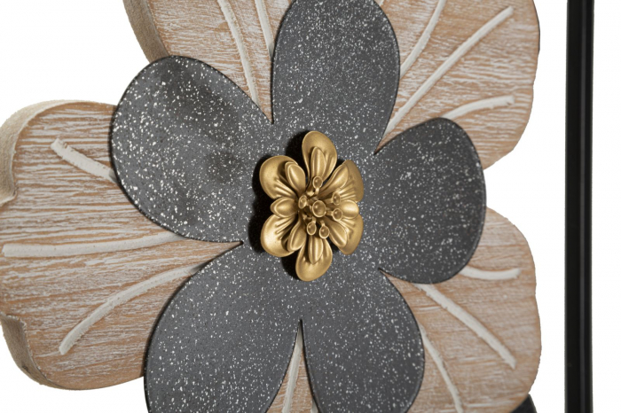  Decoratiune de perete, Fier/Lemn Divaker -B-27X2,5X70 cm [3]
