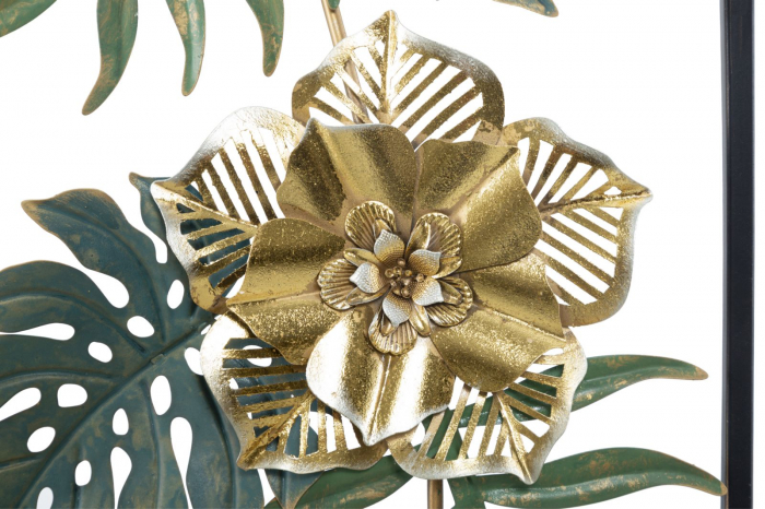 Decoratiune de perete Campur, fier, multicolor,  31X4X90 cm [2]