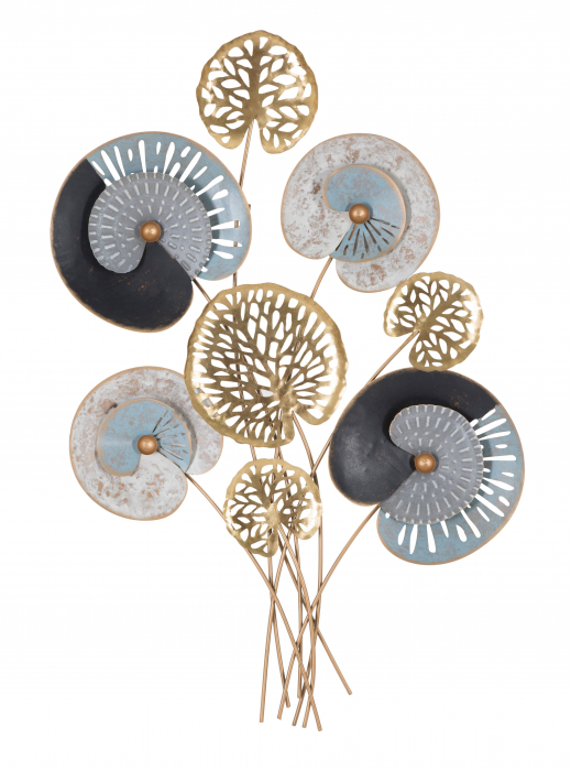 Decoratiune de perete Gloth -C-, Fier, Multicolor, 102x70x5,5 cm [5]