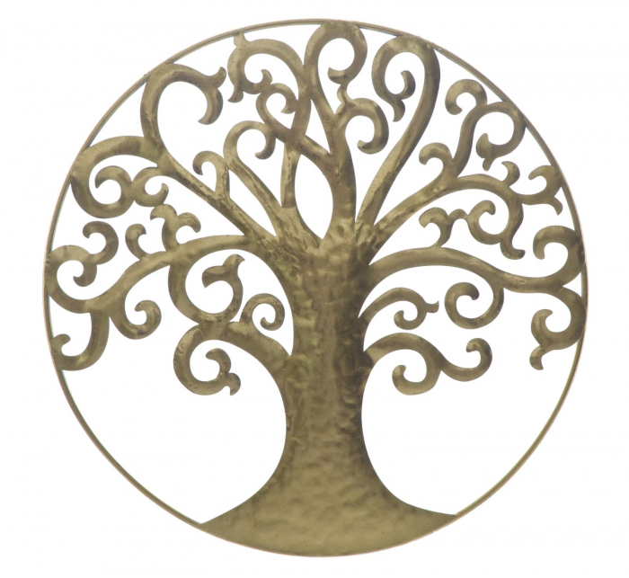 Decoratiune de perete LIFE TREE GOLD GLAM (cm) O 70X1,8