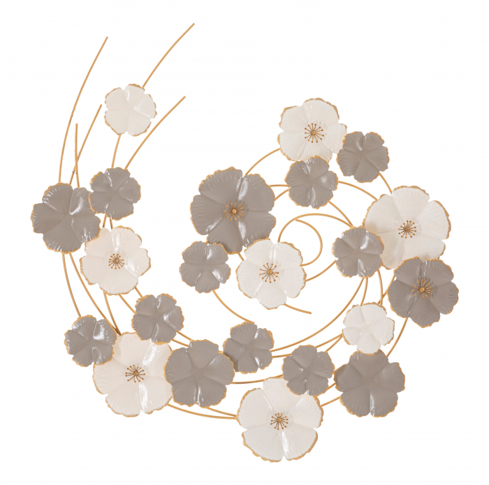 Decoratiune de perete Lotly, Fier, Multicolor, 67.9x63.5x5 cm [5]