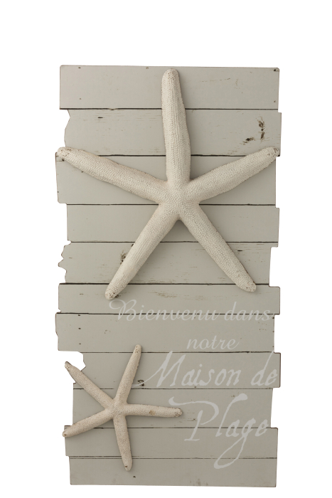 Decoratiune de perete Maison de Plage, Lemn, Gri, 7x53x99 cm [1]