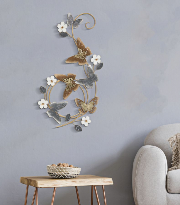  Decoratiune de perete, Metal,  Delis 45,1X5,1X87,6 cm [5]