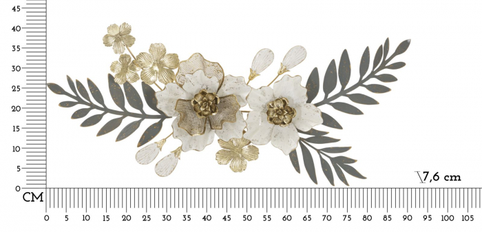  Decoratiune de perete, Metal,  Greak 90,2X7,6X41,9 cm [6]