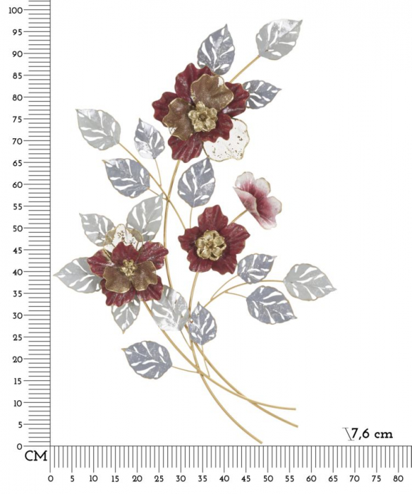  Decoratiune de perete, Metal,  Lovis 68,6X7,6X98,4 cm [6]