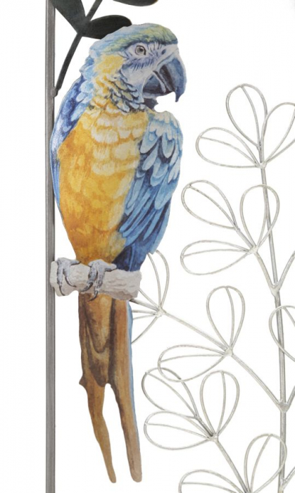  Decoratiune de perete, Metal,  Papagal 28,6X2,5X74,3 cm [2]