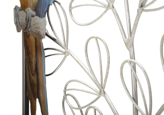  Decoratiune de perete, Metal,  Papagal 28,6X2,5X74,3 cm [4]