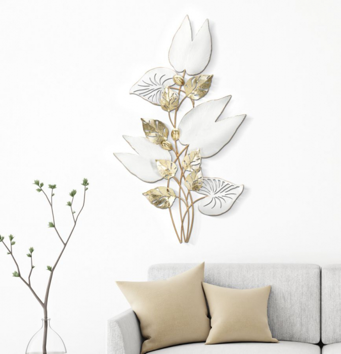 Decoratiune de perete, Metal, PITCH, 52,7X5,7X90,8 cm [5]
