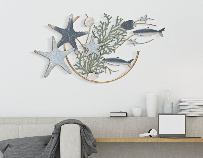 Decoratiune de perete, Metal,  Star Star 95,3X5X53,3 cm [5]