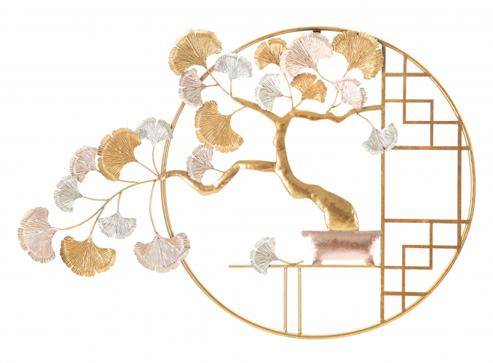 Decoratiune de perete Nippon -A-, Fier, Multicolor, 63x91.5x3 cm [5]