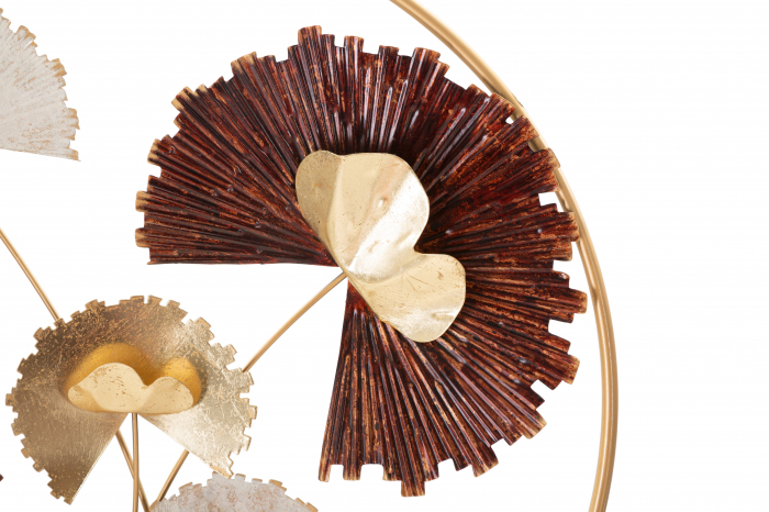 Decoratiune de perete Reddy Round, Fier, Multicolor, 61x61x5.7 cm [4]