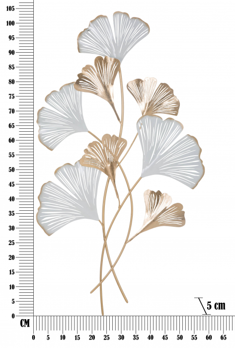 Decoratiune de perete Rixy - A -, Fier, Multicolor, 104.8x58x5 cm [6]
