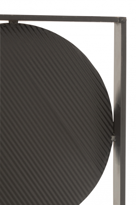 Decoratiune de perete Rounds, Metal/Fier, Negru/Auriu, 101.5x3x76 cm [4]