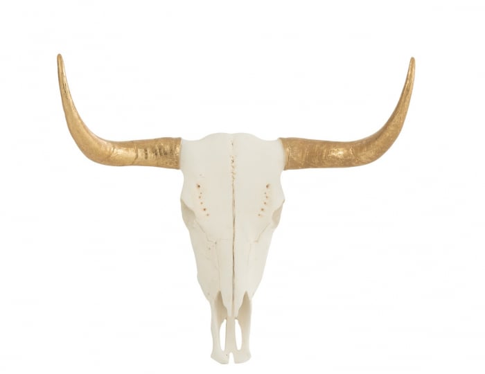 Decoratiune de perete Skull Cow, Rasina, Multicolor, 37x14.5x29 cm image4