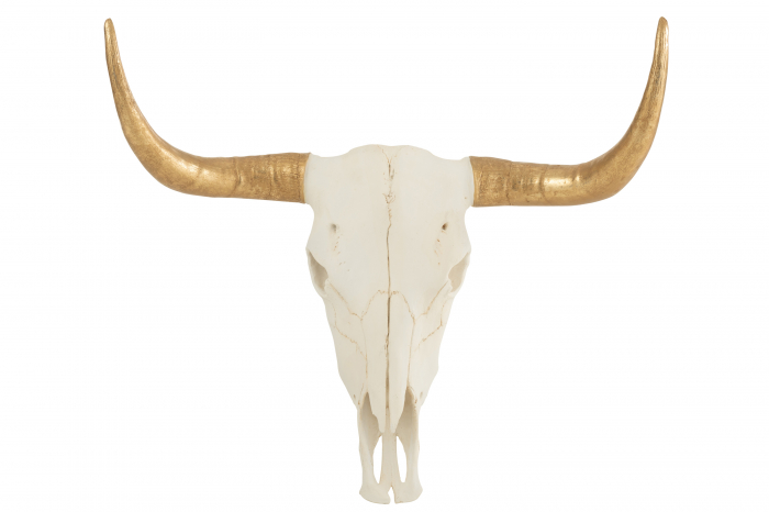 Decoratiune de perete Skull Cow, Rasina, Multicolor, 72x22x60 cm image0