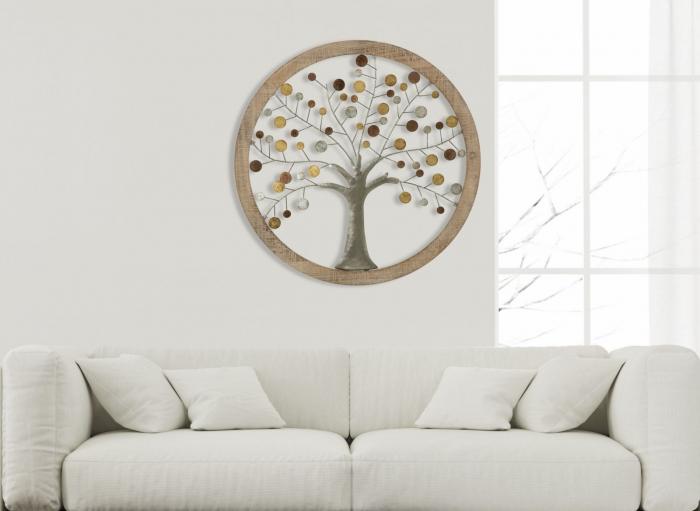 Decoratiune de perete TREE OF LIFE (cm) Ø 80X2 [8]