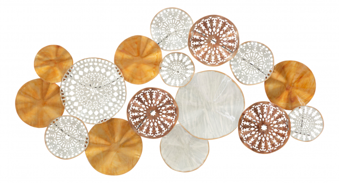 Decoratiune de perete Triby, Fier, Multicolor, 68.5x125x5.5 cm [5]