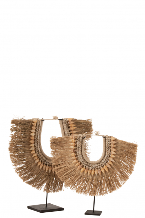 Decoratiune de pus la gat, Piatra, Natural, 40x12.5x45 cm [3]