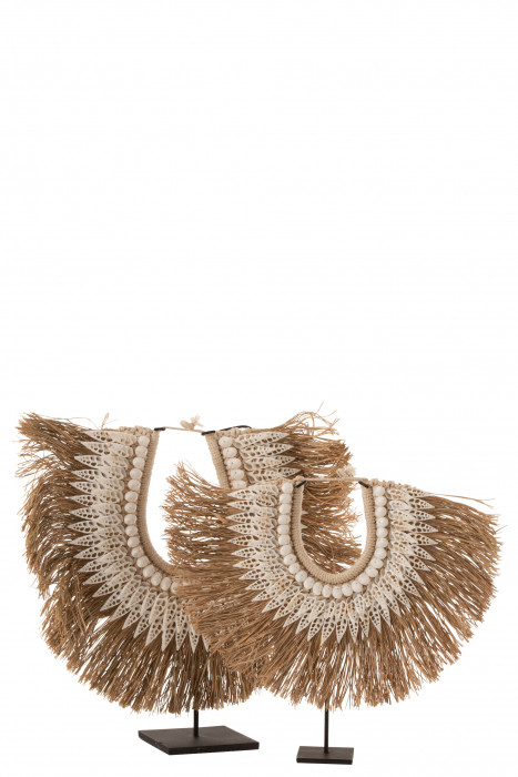 Decoratiune de pus la gat, Piatra, Natural, 40x8x36 cm [2]