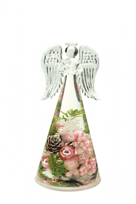 Decoratiune DREAM-angel, sticla, 7x7x14cm