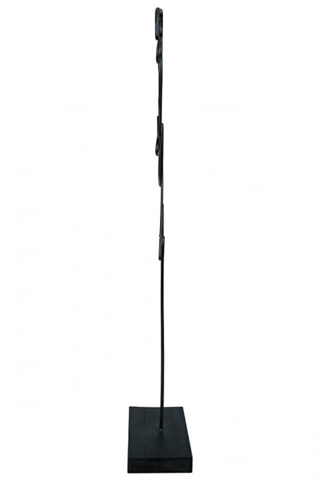 Decoratiune Face Dent, Metal, Negru, 16x35x8 cm [5]