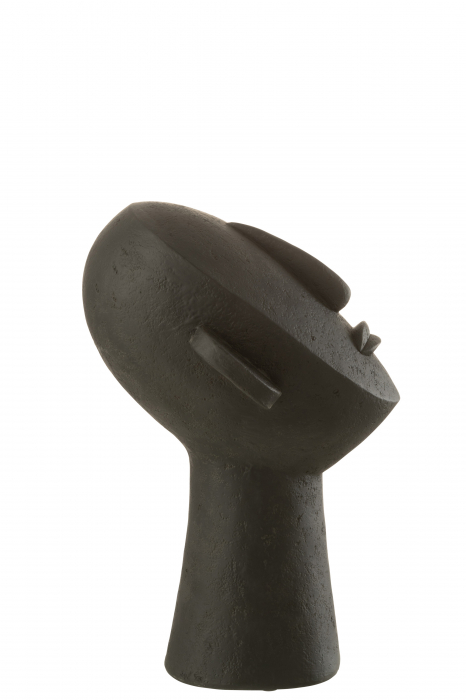 Decoratiune Face, Rasina, Negru, 22x23x34.5 cm [2]