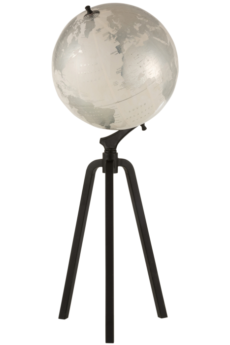 Decoratiune Glob, Piatra, Alb, 38x38x101.5 cm [1]