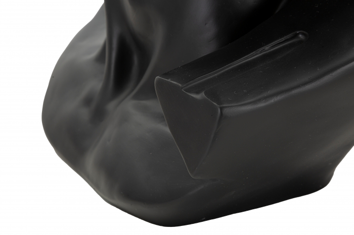 Decoratiune Head, Rasina, Negru, 60x44x35.5 cm [2]