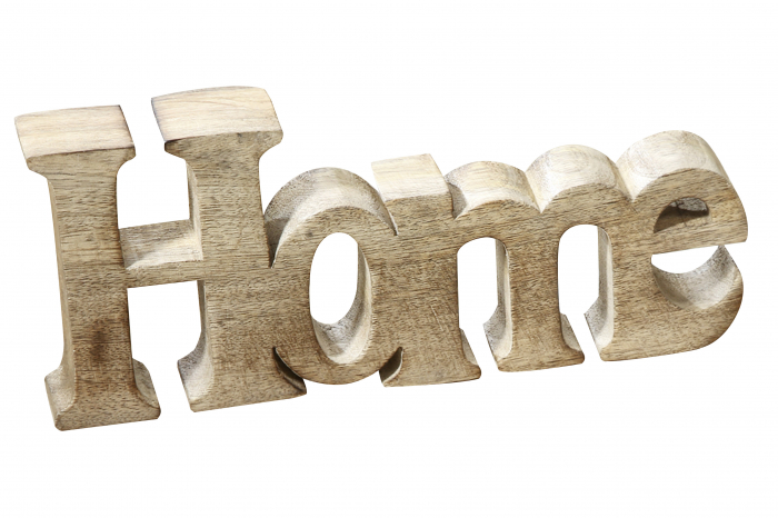 Decoratiune HOME, MDF, maro/alb, 25x10.5x3.5 cm [2]