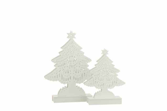 Decoratiune LED, Lemn, Alb , 19x5x28 cm [4]